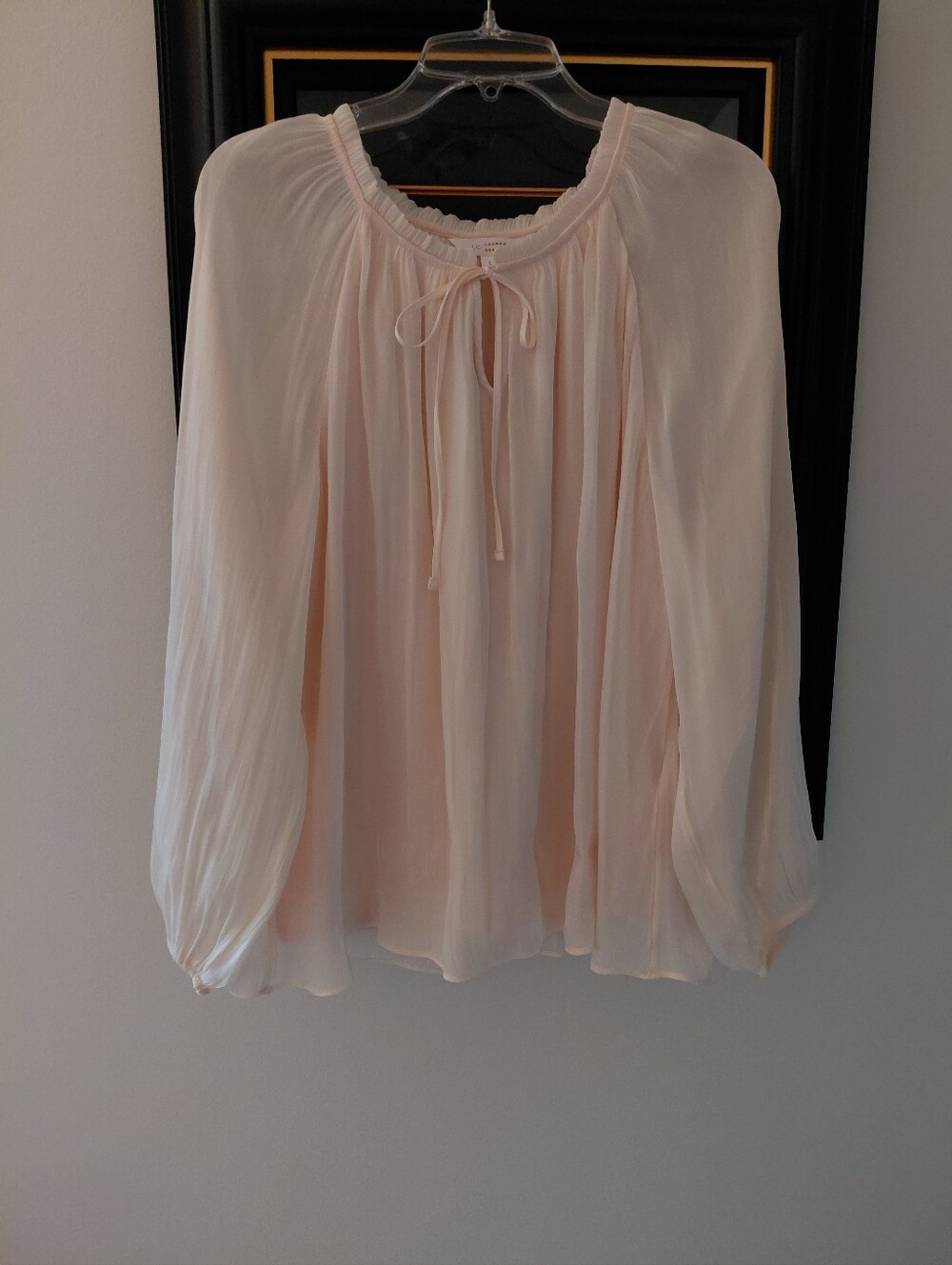 Ivory Flowing Blouse Sz L